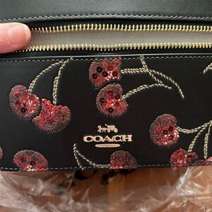 COACH Jewelry Cosmetic & Make up Case w Cherry Print CDC13 AUTHENTIC Coach Pkg’d